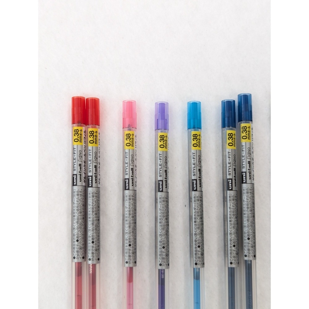 Uni Style Fit 0.38 mm Ballpoint Pen Ink Refill Variety (Lot of 12) UMR-109-38 - Picture 5 of 6